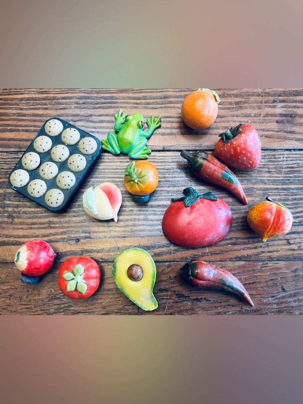 Vintage Lot of 13 Magnets - Fridge Filing Cabinet Metal